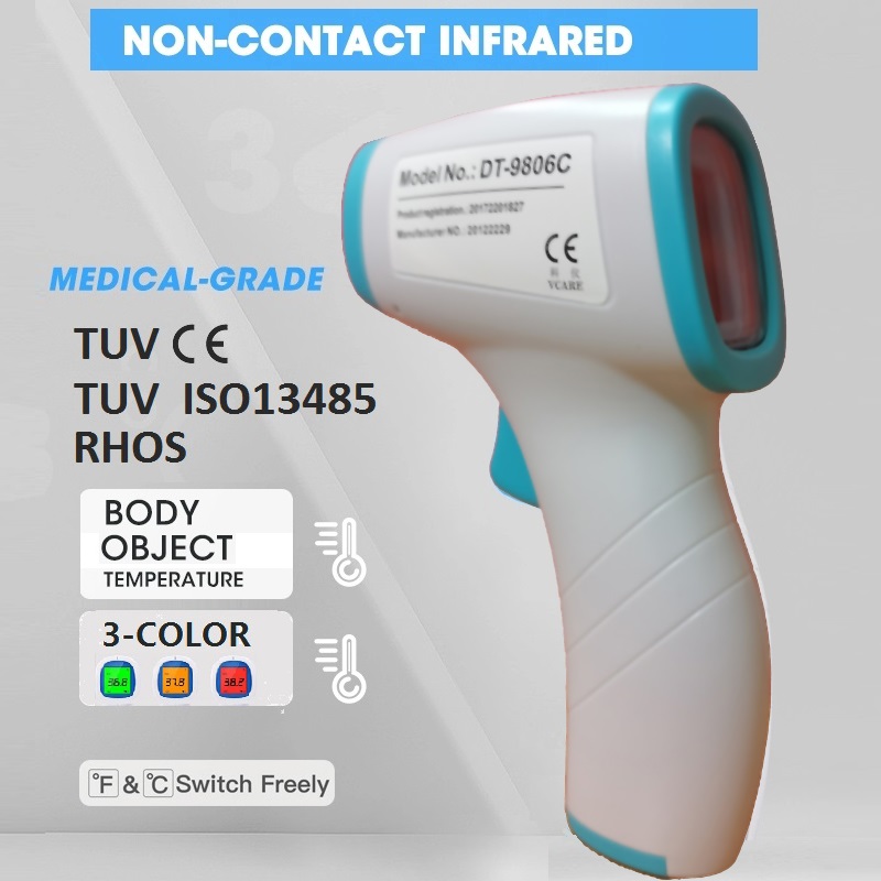 Digital Medical Non-connected Infread Forhead θερμόμετρο Gun for Adult, for Fever, with CE